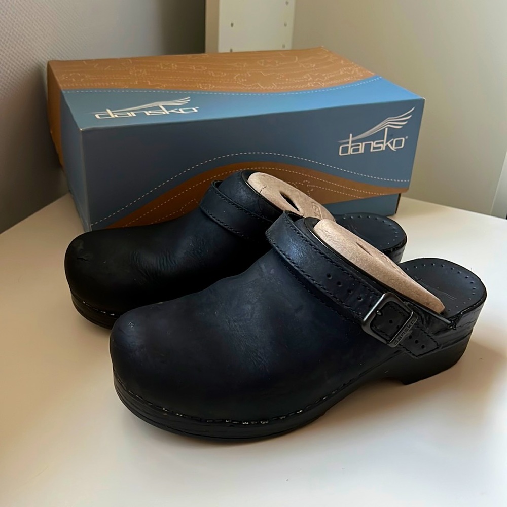 Dansko Ingrid Oiled Slingback Clogs